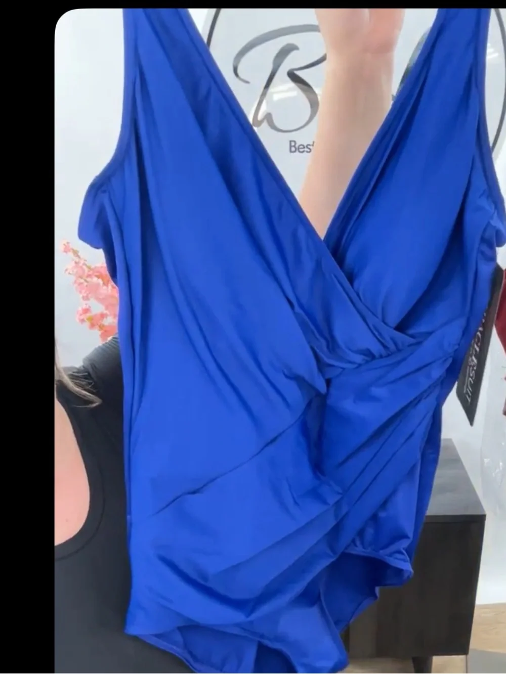 Miraclesuit Oceanus azul blue one piece swimsuit size 18